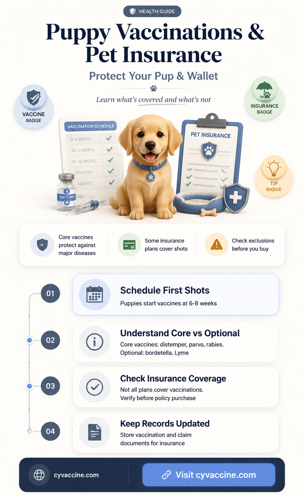 are puppy vaccinations covered by insurance