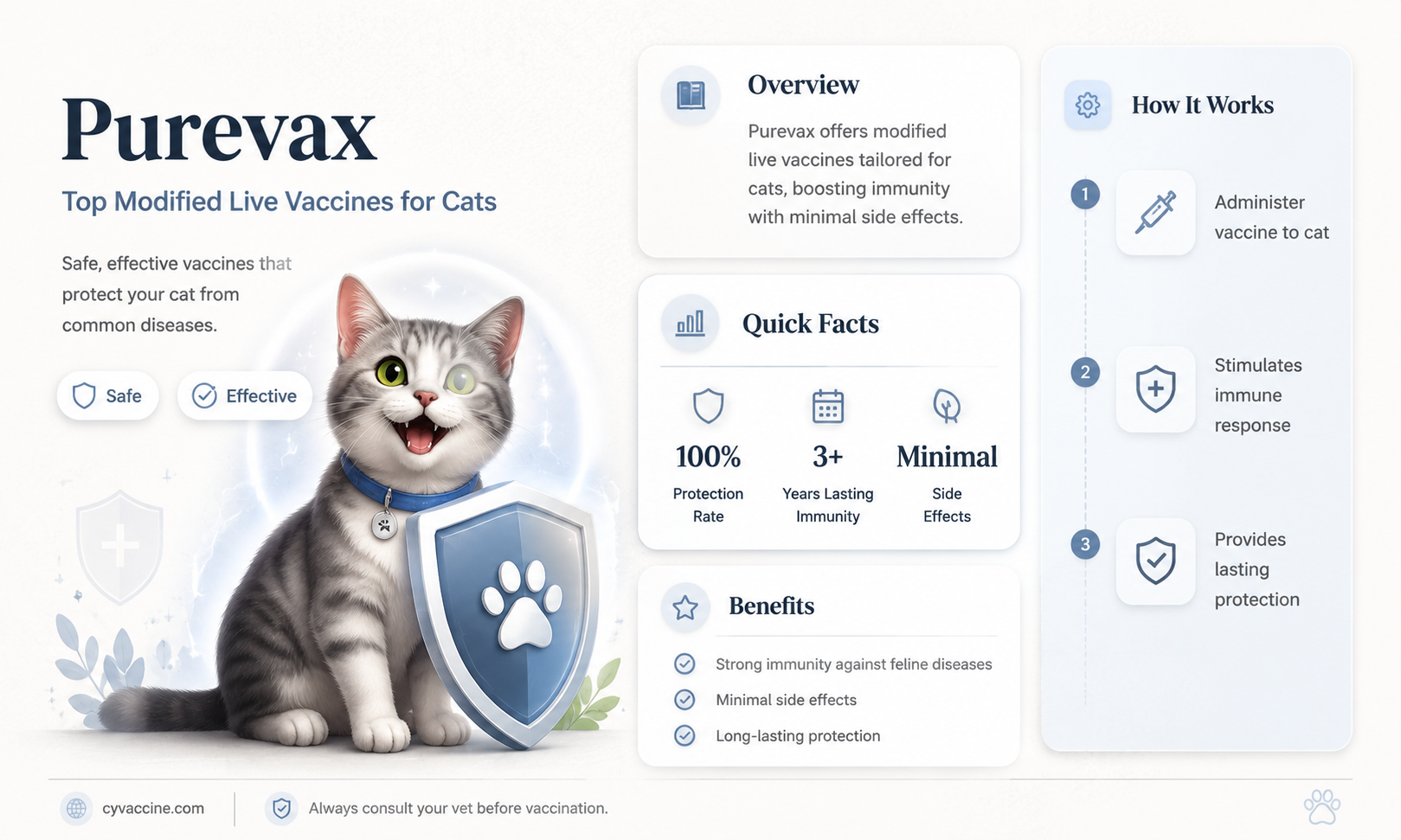 are purevax the only modified live vaccines for cats