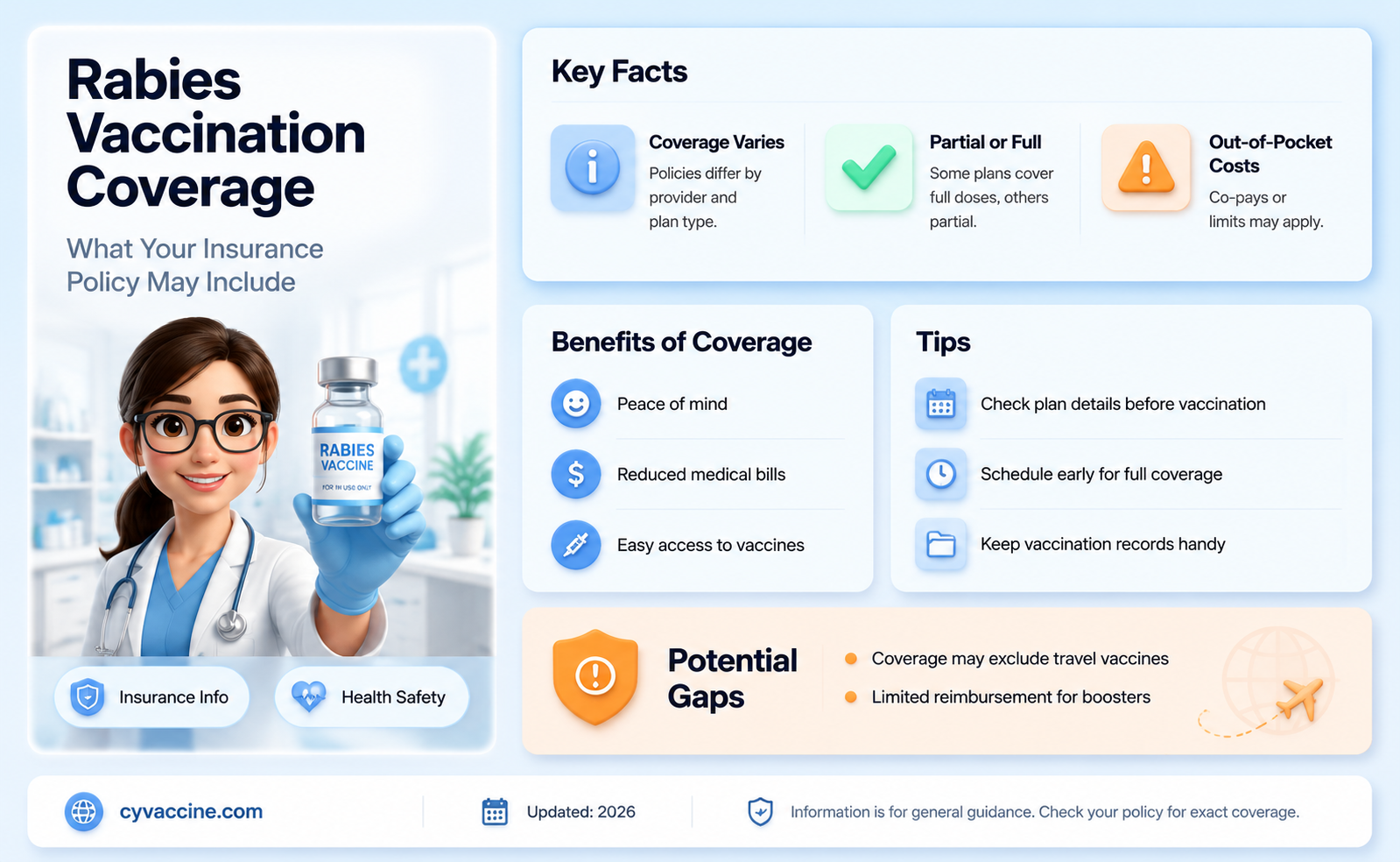 are rabies vaccinations covered by insurance