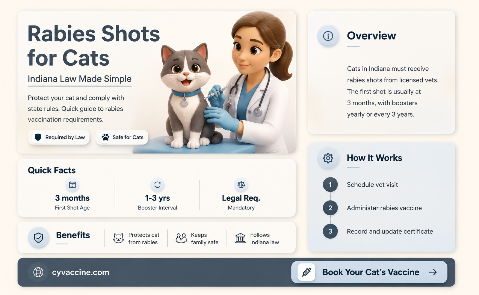 are rabbis vaccination mandatory for cats in indiana