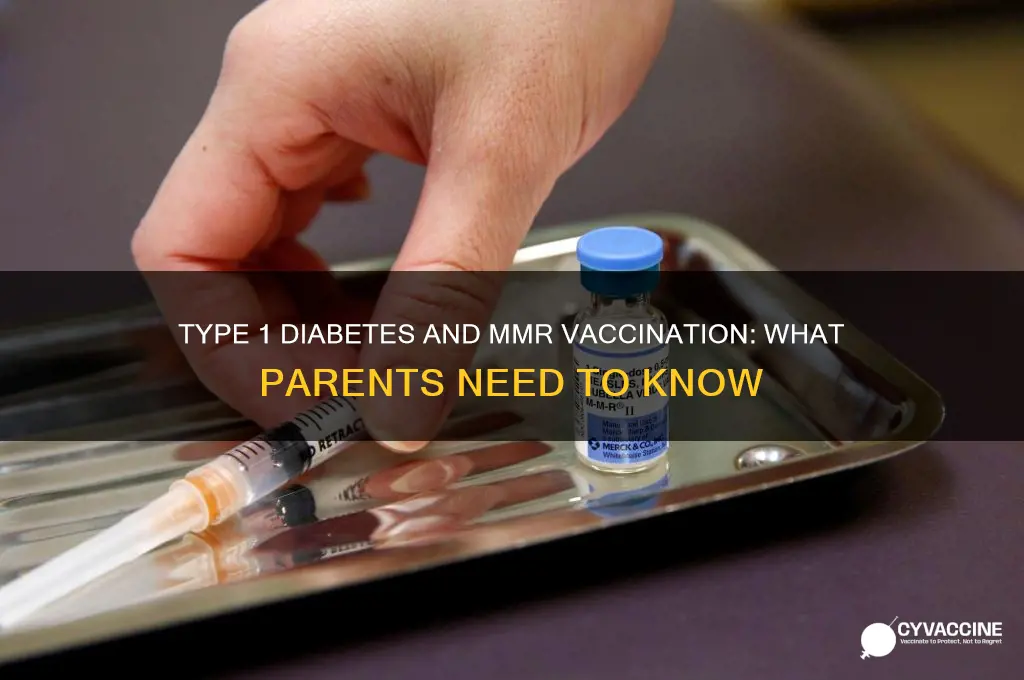 should a child with type 1 diabetes vaccinate for mmr