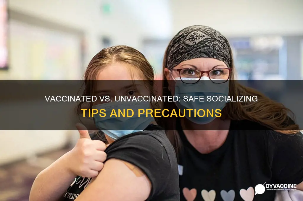 should a vaccinated person be around an unvaccinated person