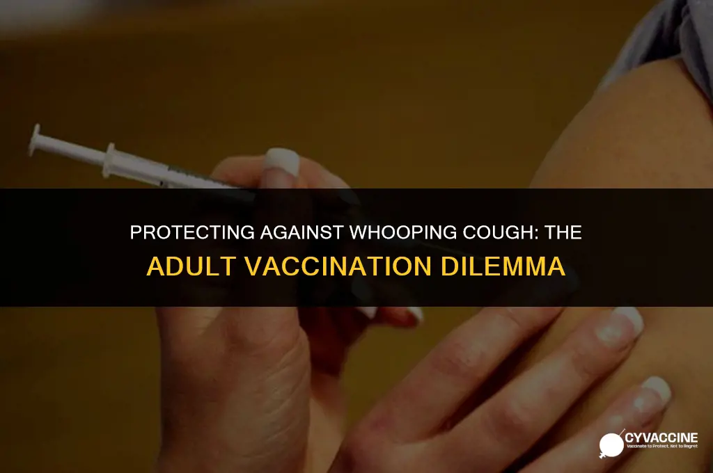 should adults have whooping cough vaccine