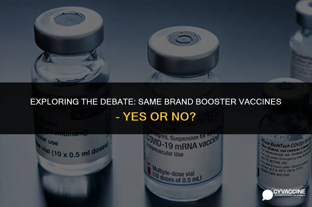 should booster vaccine be same brand