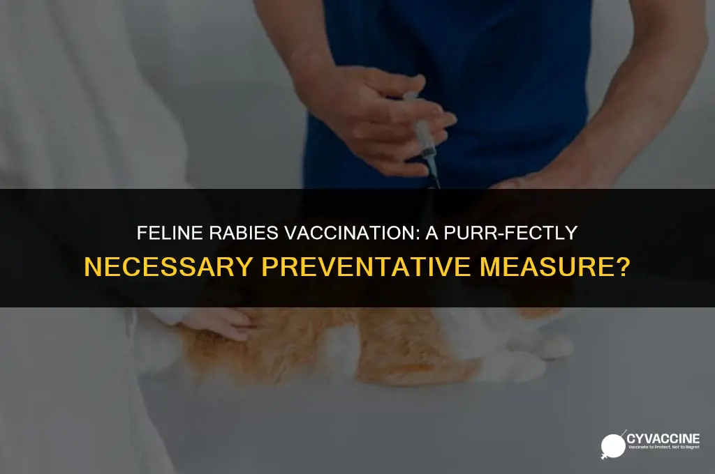 should cats be vaccinated for rabies