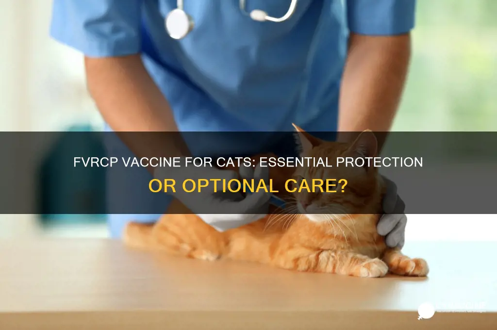 should cats receive the fvrcp vaccine for cats