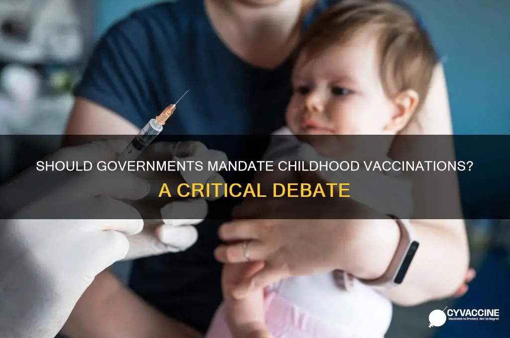 should government force parents to vaccinate their children