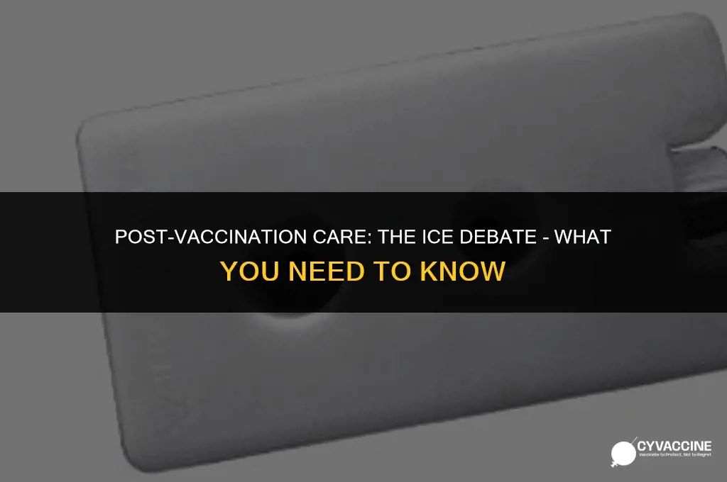 should i apply ice after vaccination