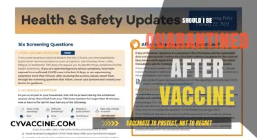 Post-Vaccine Quarantine: Necessary Precaution or Overcaution?