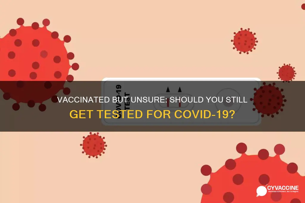 should i be tested if i have been vaccinated