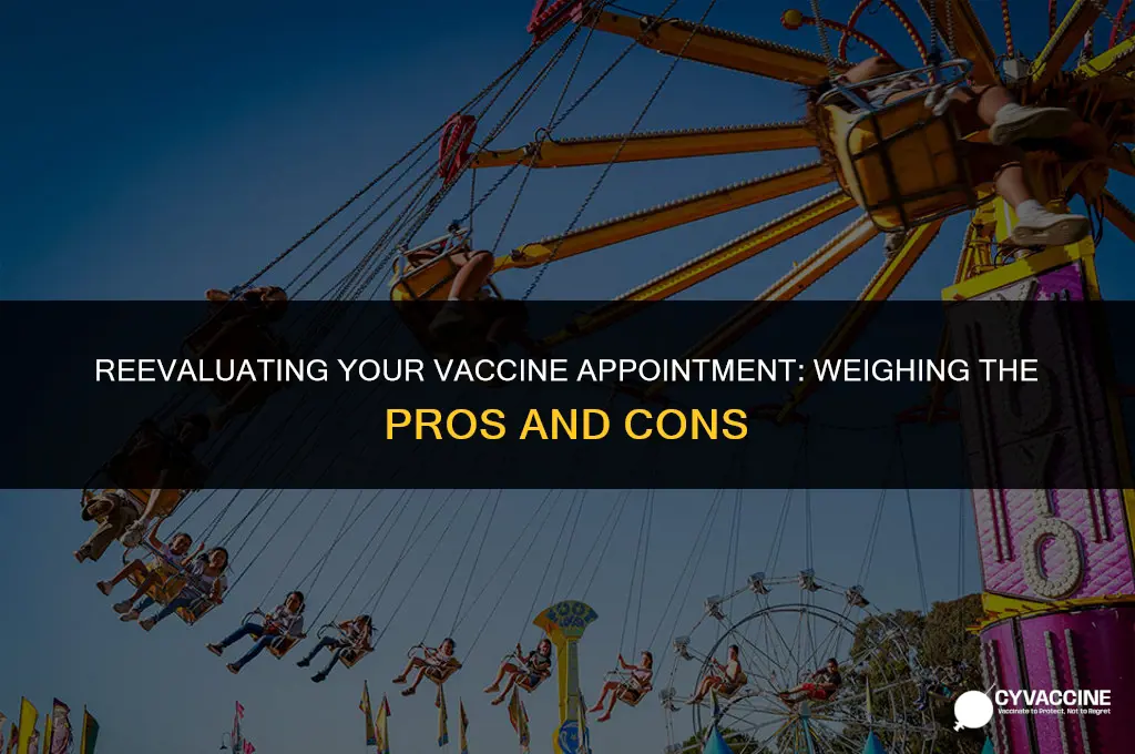 should i cancel my vaccine appointment