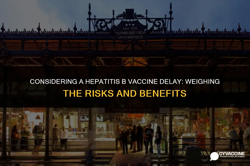 should i delay hep b vaccine