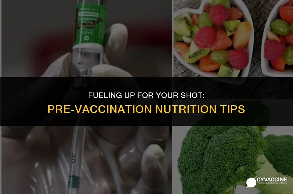 should i eat before a vaccination