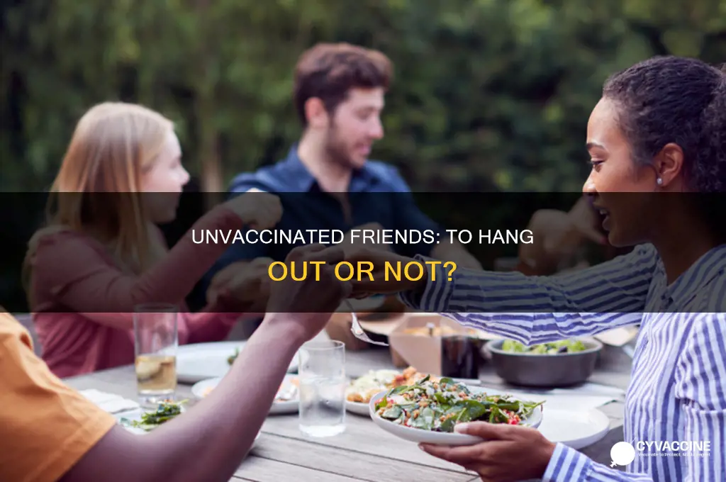 should i hang out with someone who is not vaccinated
