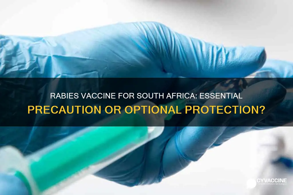 should i have rabies vaccine for south africa