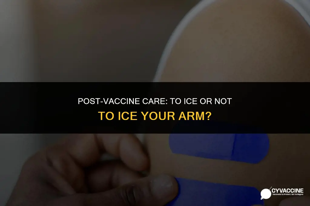 should i ice arm after vaccine