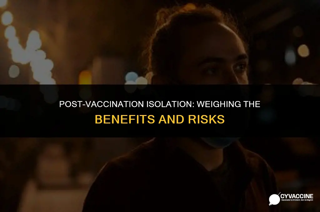 should i isolate myself after vaccination