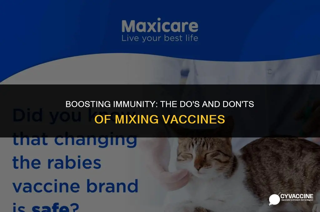 should i mix my booster vaccine