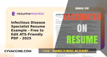 Vaccinated on Resume: A Modern Job Seeker's Dilemma