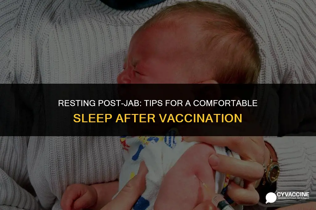 should i sleep on vaccinated arm
