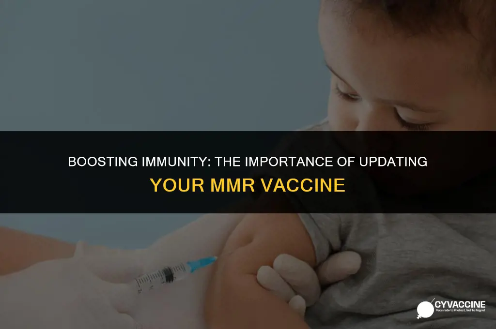 should i update my mmr vaccine