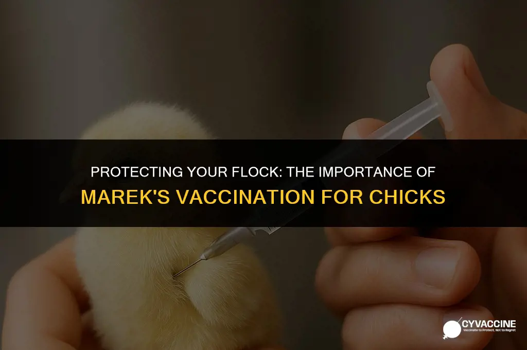should i vaccinate chicks for mareks