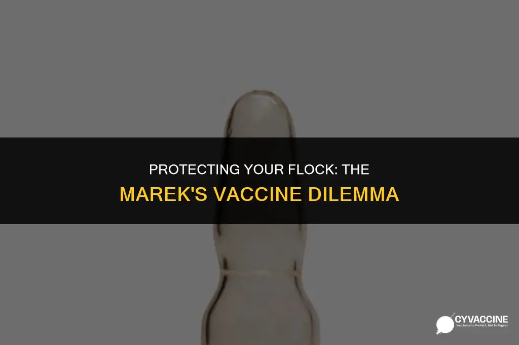should i vaccinate for marek
