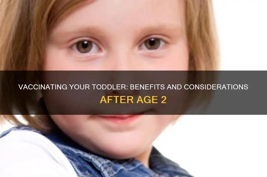 should i vaccinate my baby after age of 2