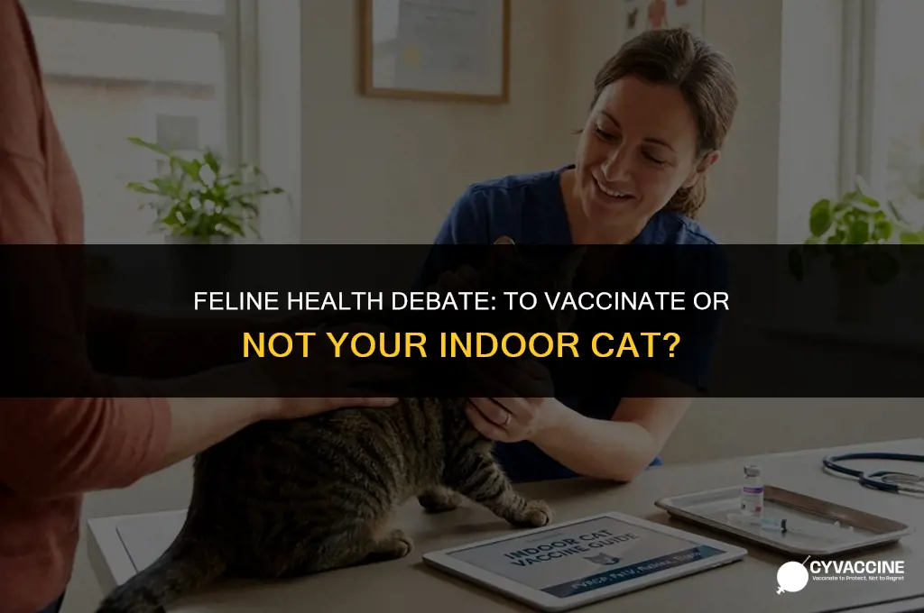 should i vaccinate my indoor cat