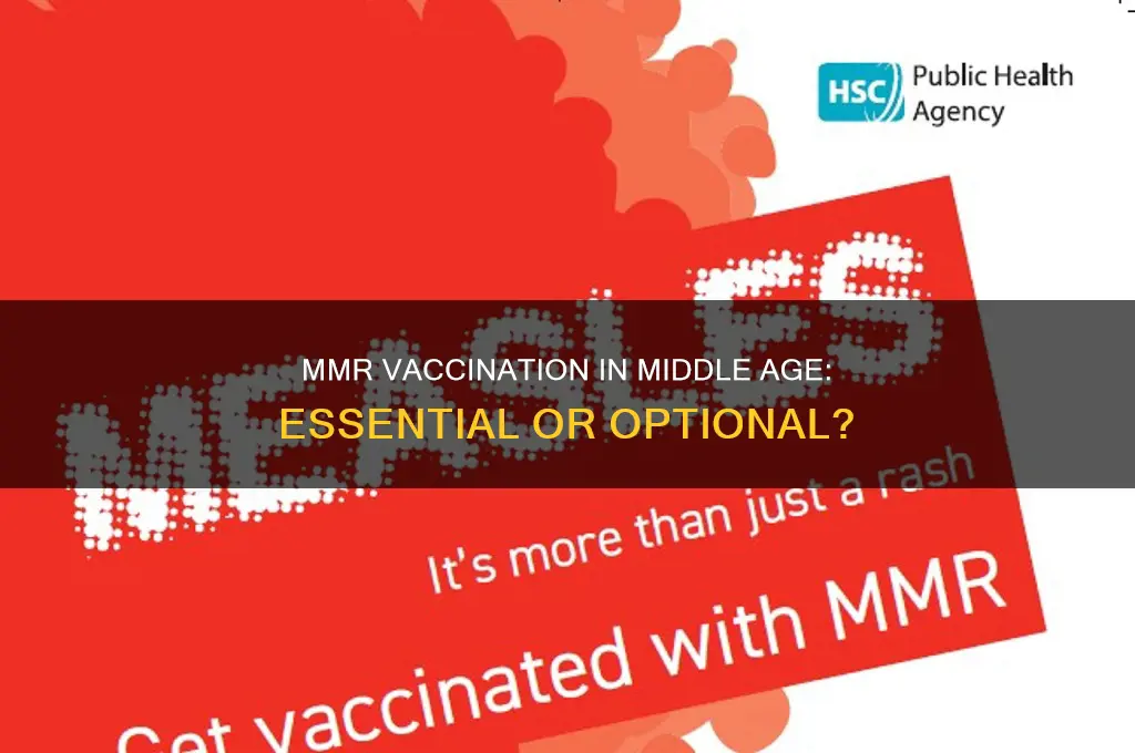 should middle age adults be vaccinated for mmr