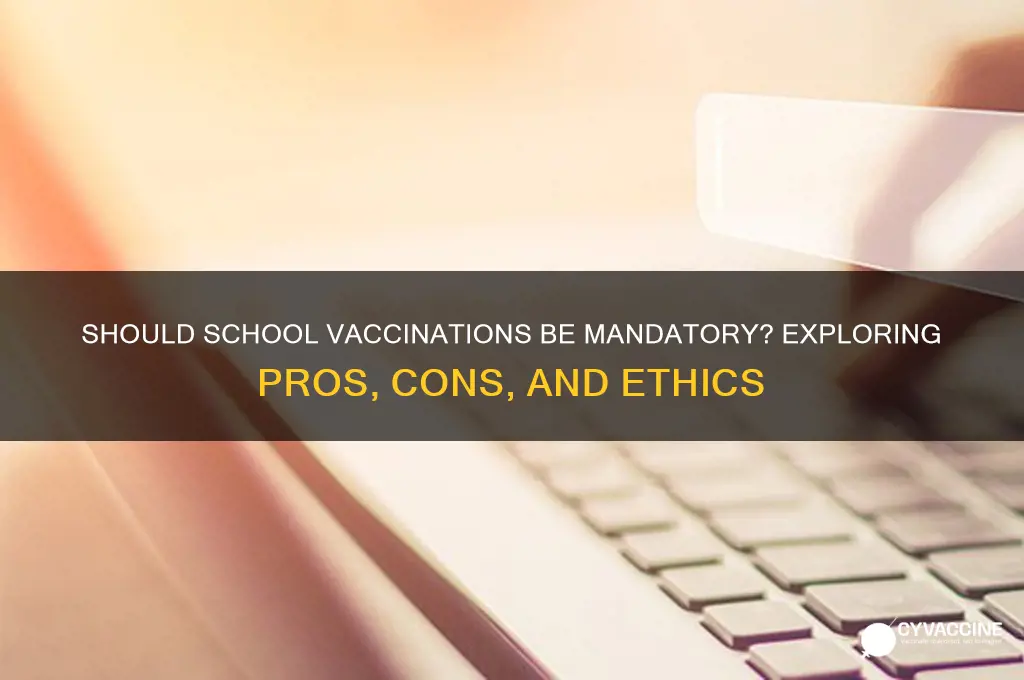 should school vaccinations be mandatory topic sentence examples