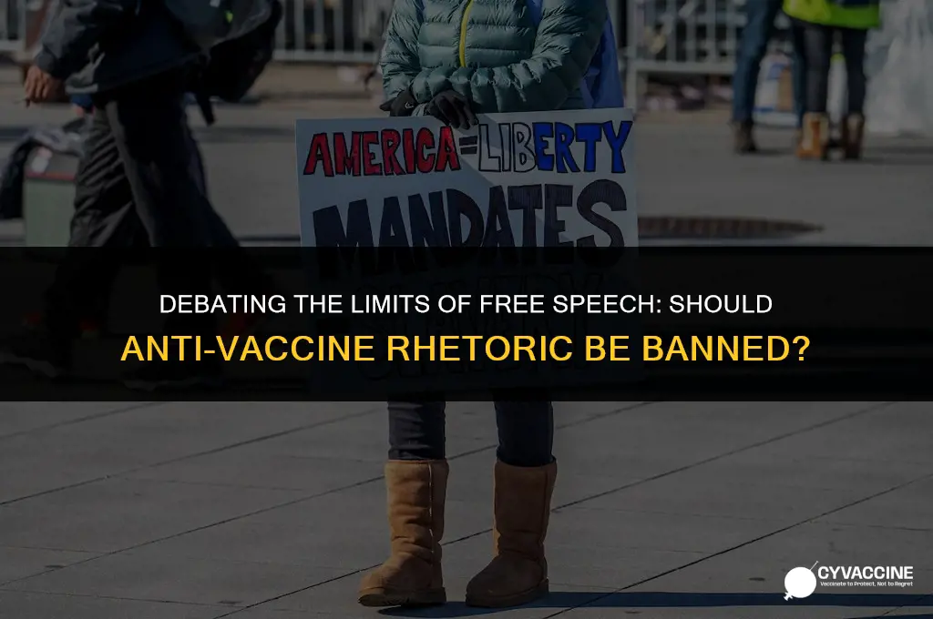 should speech against vaccines be banned
