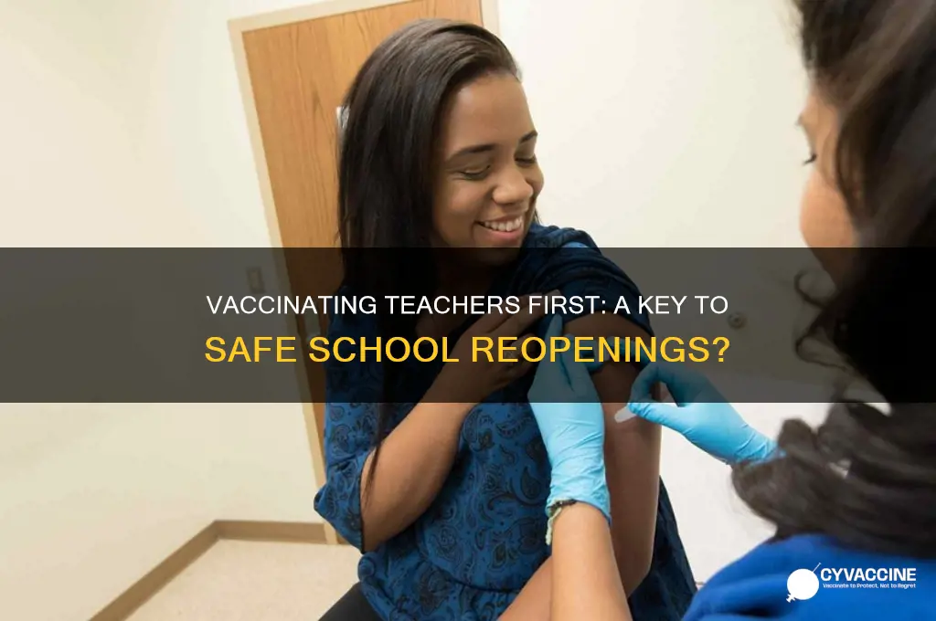 should teachers receive a high priority vaccination status