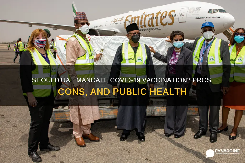should the coronavirus vaccination be mandatory in the uae