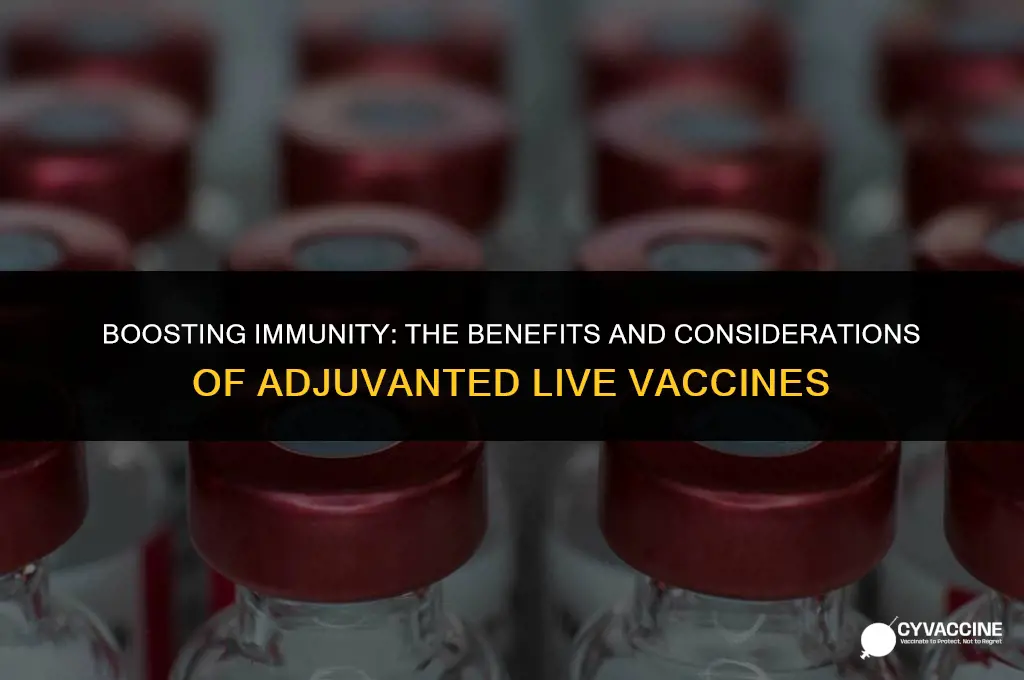 should you administer adjuvanted live vaccine