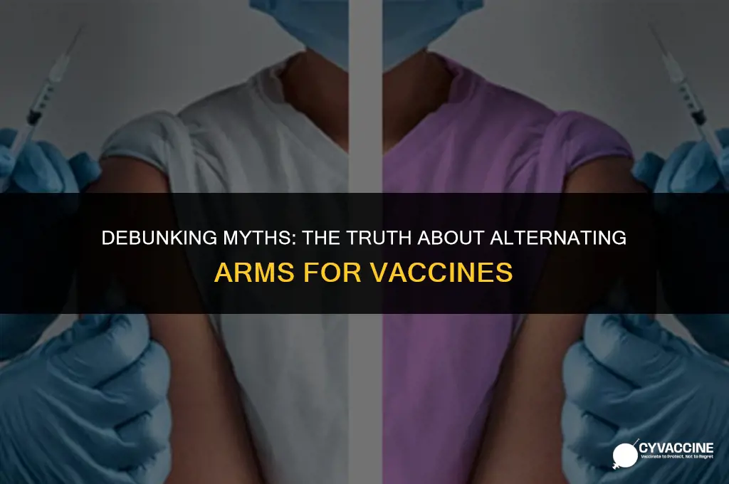 should you alternate arms for vaccines