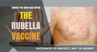 Post-Rubella Vaccine Care: Is Avoiding Heat Necessary?