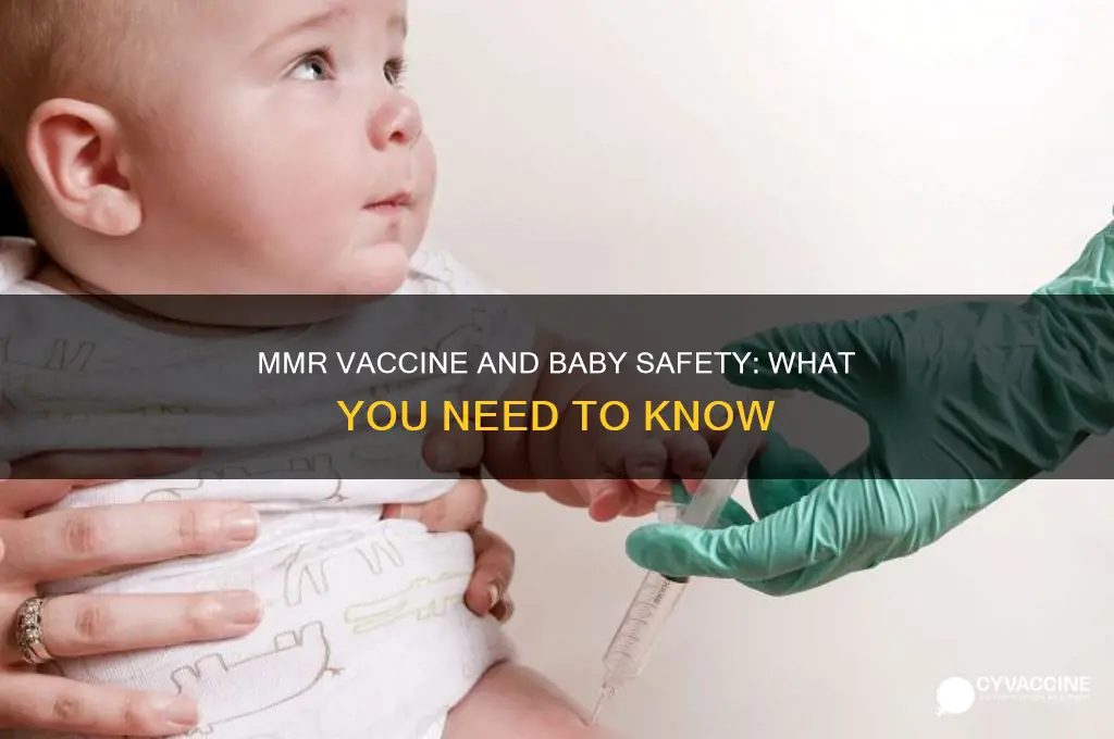 should you be around babies after mmr vaccine