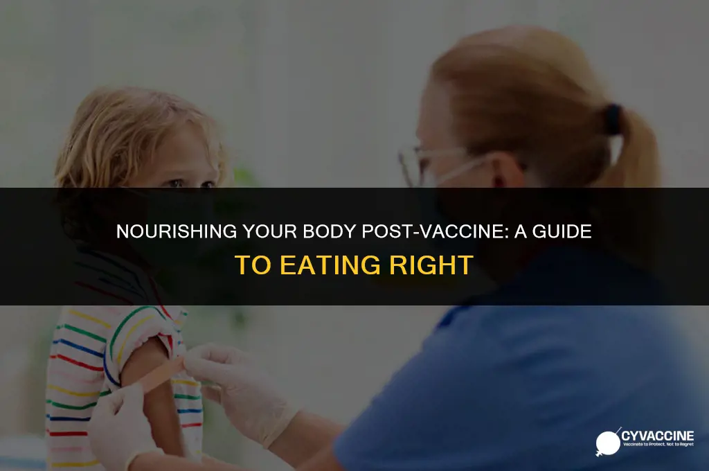 should you eat after a vaccine