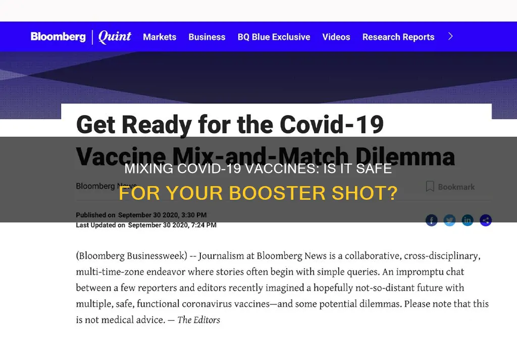 should you mix and match vaccines for booster