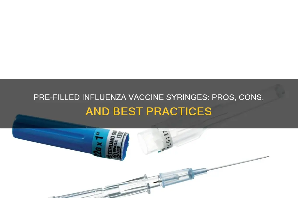 should you pre-filled a influenza vaccine syringe