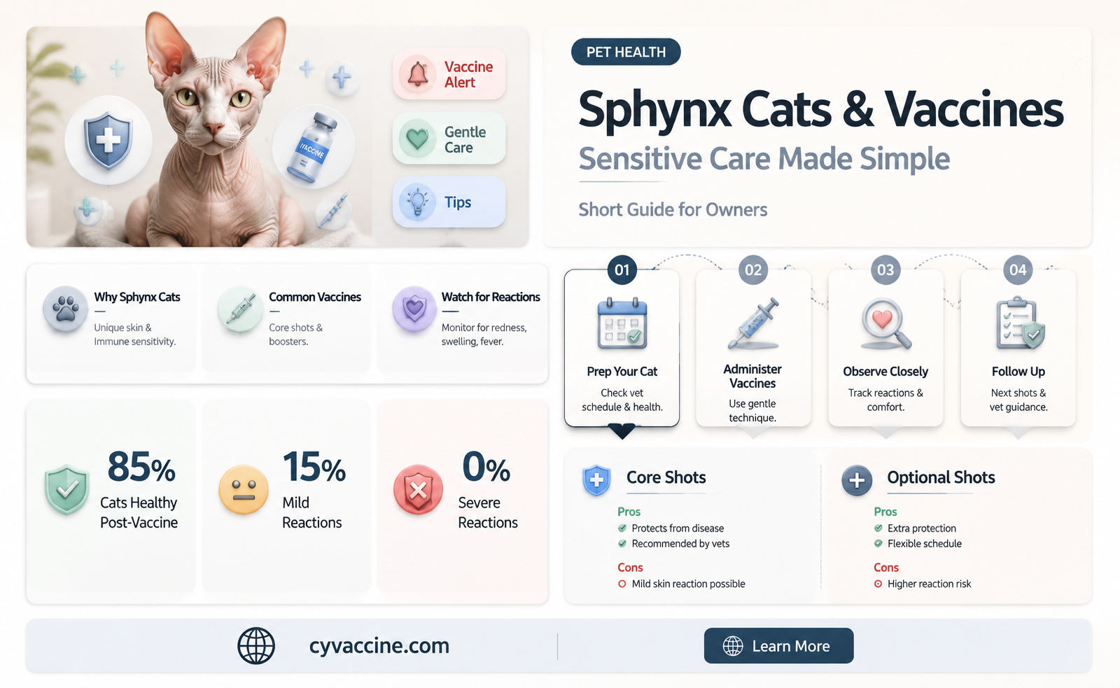 are sphynx cats sensitive to vaccines