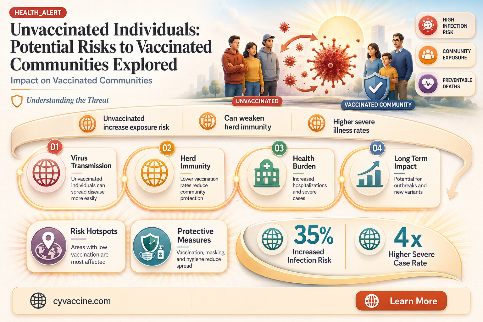 are unvaccinated a danger to vaccinated