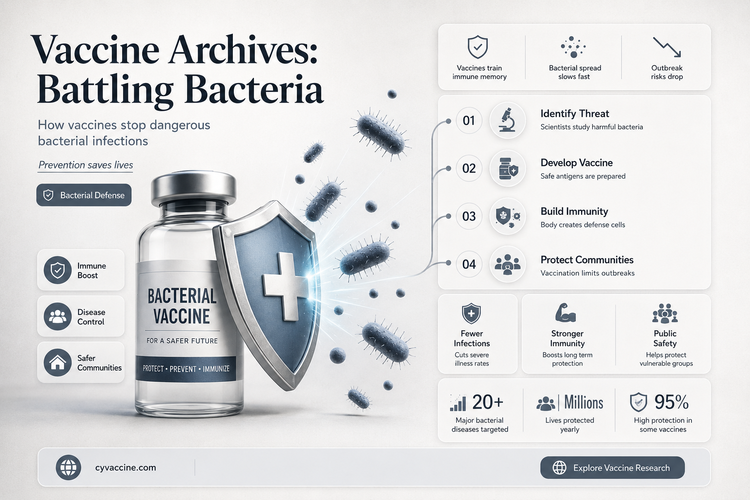 are there archives at the vaccines for bacteria