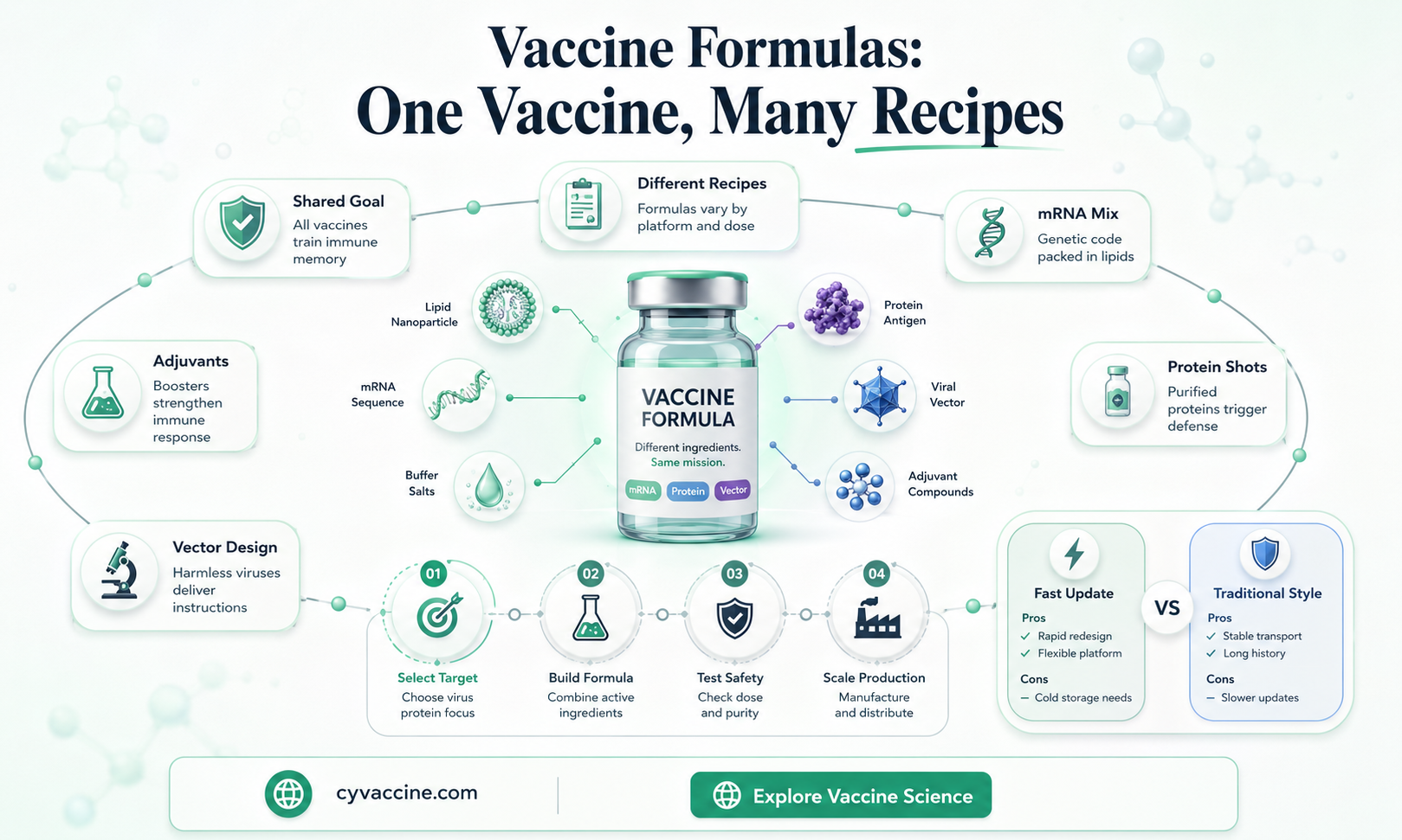 are there different formulas of the same vaccines