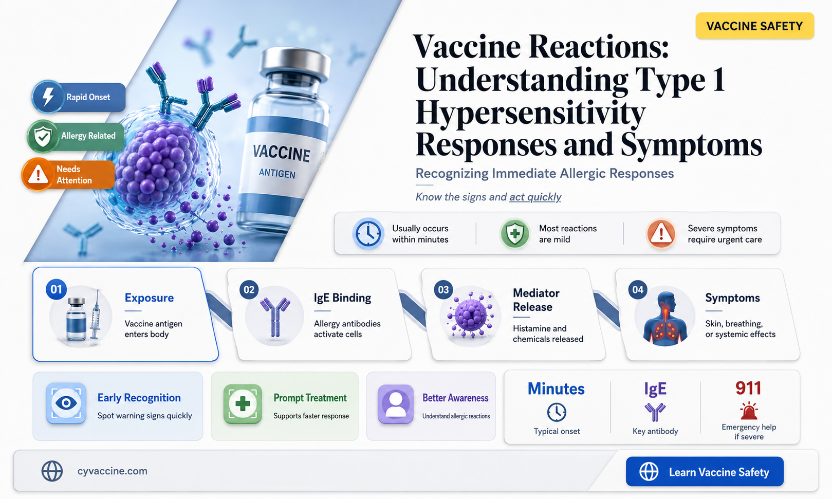 are vaccine reactions type 1 hypersensitivity