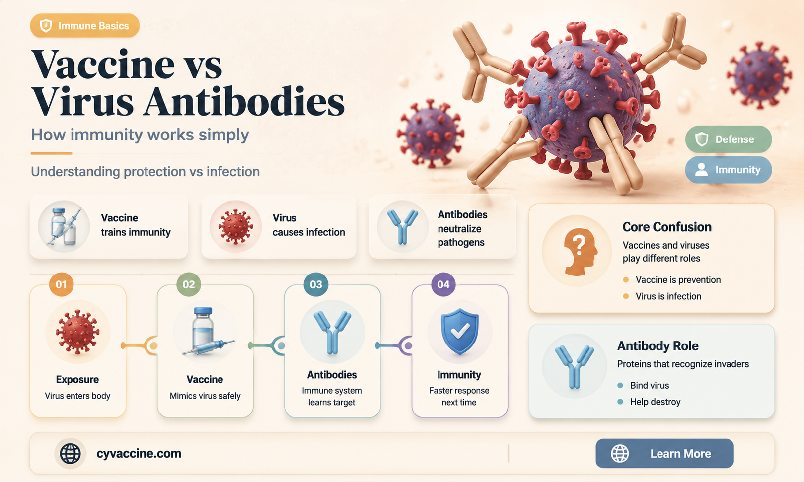 are vaccine antibodies the same as virus antibodies