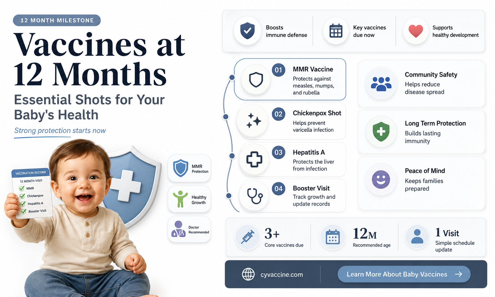 are there vaccines at 12 months
