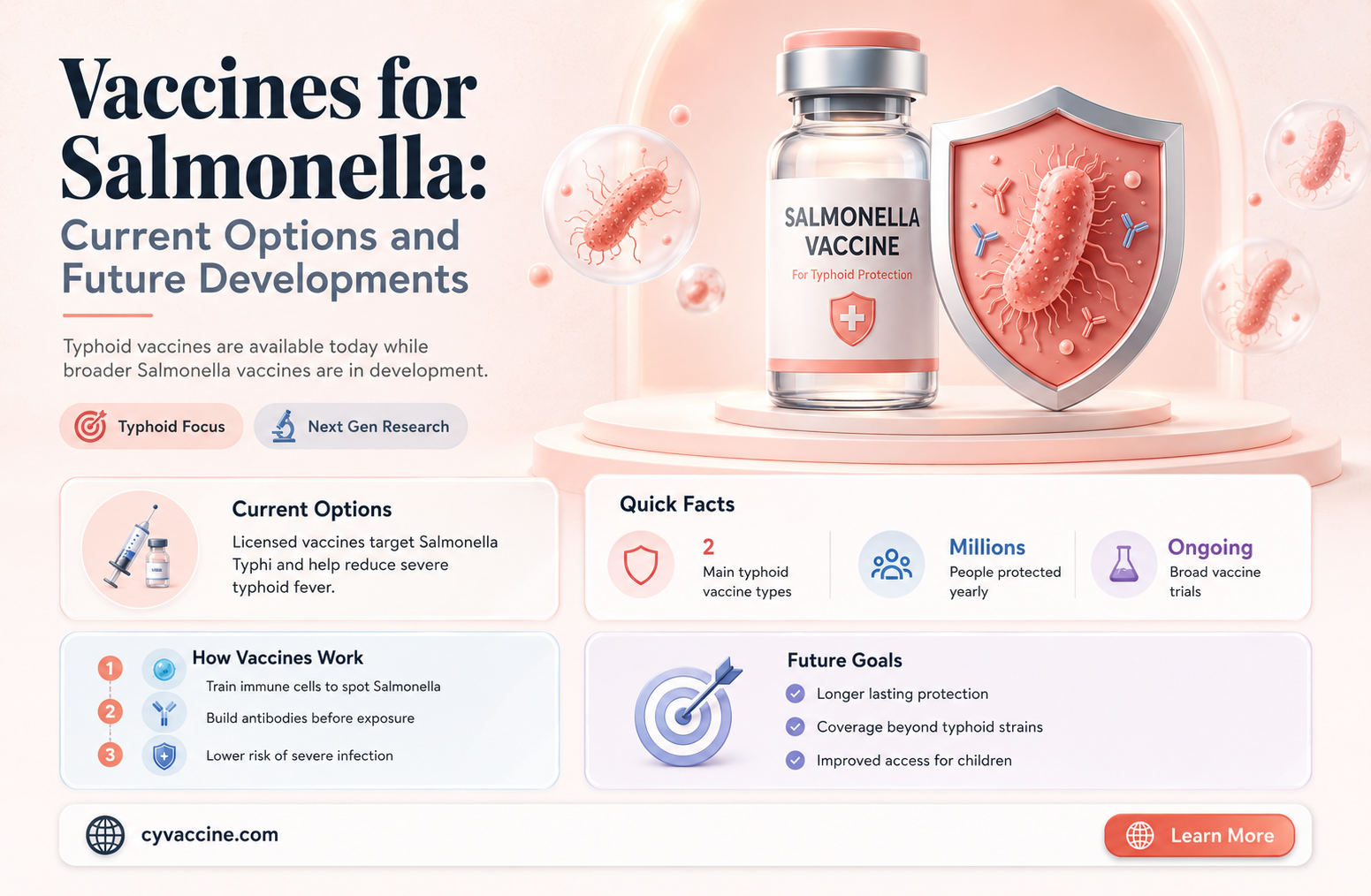 are there any vaccines for salmonella