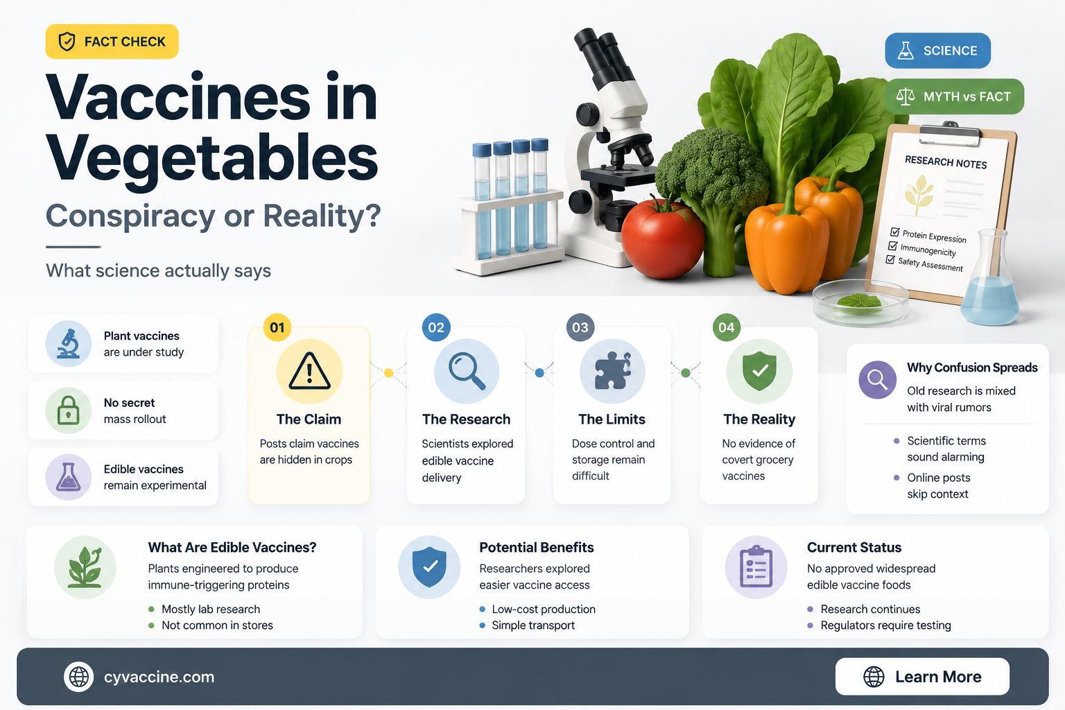 are they putting vaccines in lettuce and tomatoes